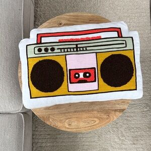 Cassette Player Toss Pillow
